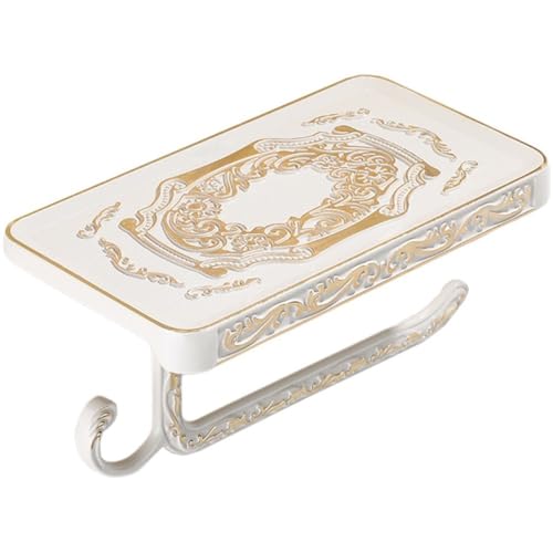 Toilettenpapierhalter Aus Antikem Messing Ablage, Toilettenpapierhalter Aus Aluminium Zur Wandmontage Handyaufbewahrung Und Haken, Badezimmer-toilettenpapierhalter Im Modernen Stil Toilettenpapierhalter Aus Antikem Messing Ablage, Toilettenpapierhalter Aus Aluminium Zur Wandmontage Handyaufbewahrung Und Haken, Badezimmer-toilettenpapierhalter Im Modernen Stil von Haowul