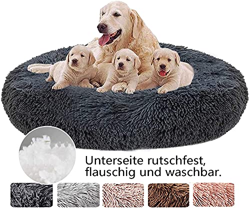 Hundebett Grosse Hunde, Flauschige Hundekissen, Premium Orthopädisches Haustierbett, kuschelige flocke Hundesofa, Hundekörbchen waschbar für mittel und große Hunde von Haoye