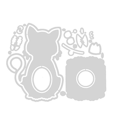 Metall-Stanzschablone, Motiv: Ostern für Katze, Scrapbooking, Album, Stempel, Papier, Metall Metall-Stanzschablone, Motiv: Ostern für Katze, Scrapbooking, Album, Stempel, Papier, Metall von Haoyull