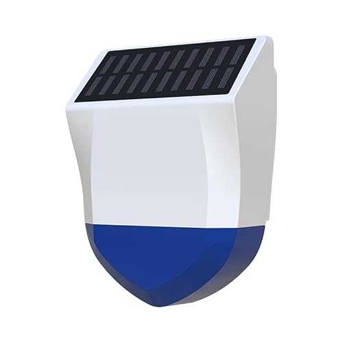 Haozee Solar-Alarm für den Außenbereich, Solarbetrieben und Aufladen über USB, Tuya Zigbee Hub erforderlich, Unterstützt Home Assistant Zigbee2mqtt, IPX5 wasserdicht von Haozee