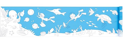 Hape Malpapierrolle „Ozean“ | 5 Meter Malrolle für Kinder von Hape