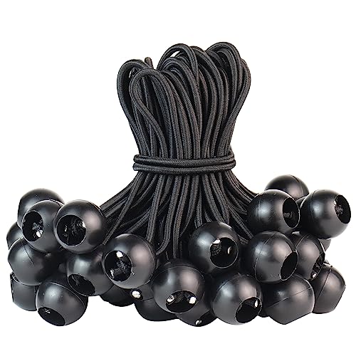 Spanngummis mit Kugel Planenspanner Gummispanner Zeltgummis - 50 Stück Zeltgummi Planengummi Befestigung Expanderschlingen mit Kunststoff-Kugel, Schwarz Zeltspanner für Planen Zelt Banner (15cm 50stk) Spanngummis mit Kugel Planenspanner Gummispanner Zeltgummis - 50 Stück Zeltgummi Planengummi Befestigung Expanderschlingen mit Kunststoff-Kugel, Schwarz Zeltspanner für Planen Zelt Banner (15cm 50stk) von Haphome