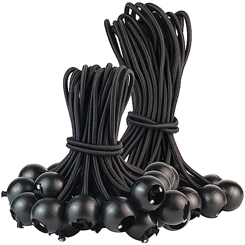 Spanngummis mit Kugel Planenspanner Gummispanner Zeltgummis - 50 Stück Zeltgummi Planengummi Befestigung Expanderschlingen mit Kunststoff-Kugel, Schwarz Zeltspanner für Planen Zelt Banner Spanngummis mit Kugel Planenspanner Gummispanner Zeltgummis - 50 Stück Zeltgummi Planengummi Befestigung Expanderschlingen mit Kunststoff-Kugel, Schwarz Zeltspanner für Planen Zelt Banner von Haphome