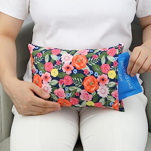 HapiPoppy Mastektomie Chirurgie Kissen für Bauch mit Tasche Hysterektomie Kissen für Lumpektomie C-Abschnitt nach Brustkrebs Hustenkissen Herzchirurgie Genesung Patienten Geschenke Minky Dot Painting von HapiPoppy