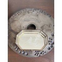 Vintage Bleigeätzte Glasbox, Vogel Und Floral Geätzte Glas Trinket Box, Aufbewahrungsbox, Box von HapiStuff