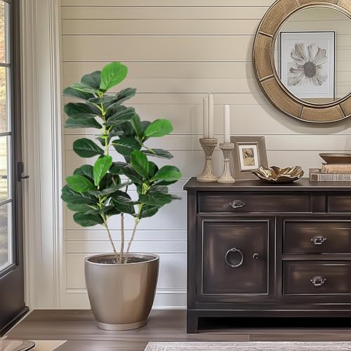 150cm Kunstfeigenbaum mit Täuschend Echten Blättern & Zement-Topf, Kunstpflanze Groß für Wohnzimmer/Büro/Balkon – Pflegeleicht, Realistisch und Stabil 150cm Kunstfeigenbaum mit Täuschend Echten Blättern & Zement-Topf, Kunstpflanze Groß für Wohnzimmer/Büro/Balkon – Pflegeleicht, Realistisch und Stabil von Hapihom