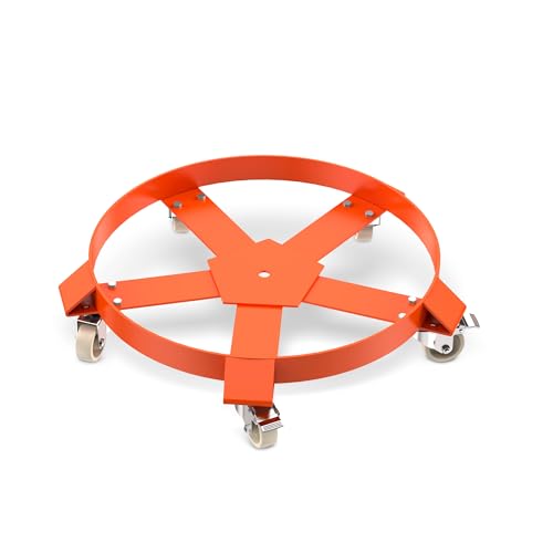 Fassroller, Transportroller für 210 Liter Metallfass Fass, Tragkraft 570kg, Fassdurchmesser 60cm, Fasswagen mit 5 Universalrädern, Metall Rollbrett Fassroller, Transportroller für 210 Liter Metallfass Fass, Tragkraft 570kg, Fassdurchmesser 60cm, Fasswagen mit 5 Universalrädern, Metall Rollbrett von Hapihom