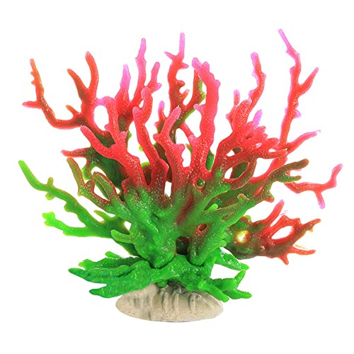 Hapihom Künstliche Aquariumpflanzen, Silikonornament, künstliche Koralle, Meeresbaum, Aquarium, Landschaftsbau, Dekoration, rosa und grün Hapihom Künstliche Aquariumpflanzen, Silikonornament, künstliche Koralle, Meeresbaum, Aquarium, Landschaftsbau, Dekoration, rosa und grün von Hapihom