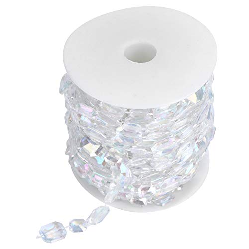 10 m Acryl Perlengirlande, Schillernde Kristall Girlande Kristallperlen Girland Acryl Perlen Rollen Hochzeit Party Tischdeko für Geburtstag Party Weihnachten Dekoration 10 m Acryl Perlengirlande, Schillernde Kristall Girlande Kristallperlen Girland Acryl Perlen Rollen Hochzeit Party Tischdeko für Geburtstag Party Weihnachten Dekoration von Hapivida