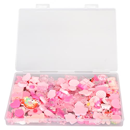 120 Stück Süßigkeiten Charms, Kunststoff Kawaii Süßes Set Bunte Mischung aus Süßigkeiten Süßen Kuchenverzierungen Herstellung von Zubehör für DIY Handwerk von Hapivida