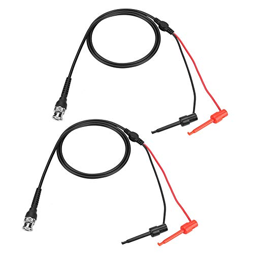 2-teiliges BNC Messleitungen, BNC Clip Koaxialkabel Funktion Signalgenerator Kabel Oszilloskop Sonden Signalgenerator mit BNC Schnittstelle für Oszilloskop von Hapivida