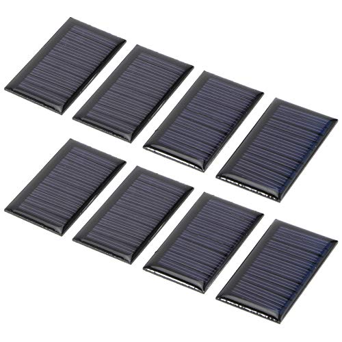 8 STÜCKE 30 MA 5 V Mini-Solarmodule, 2,1 x 1,2 Zoll, Epoxid-Solarmodul Polykristallines Silizium-Solarmodul für Solarenergie Mini-Solarzellen DIY Elektrische Spielzeugmaterialien von Hapivida