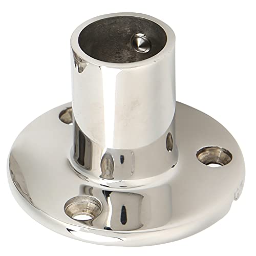 Relingfuß Edelstahl 90 Grad Handlauf Boot Sbeschlag Fuß Runde Basis Relingfuß Grundplatte Verdeckbeschlag Boot Reling für alle Linds of Yachts (30mm) von Hapivida