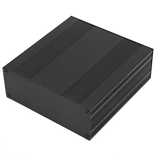 Aluminium Elektronik Projektbox, 54 X 145 X 150 mm Gehäuse Elektronisches DIY Leiterplattenprojekt Schwarzes Aluminium Box Gehäuse Geteiltes Gehäuse von Hapivida