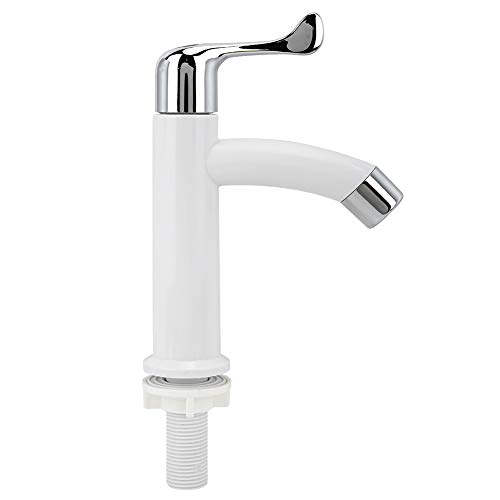 Bad Kaltwasserhahn, ABS Kunststoff Waschtischarmatur, Hoch Waschbecken Armaturen für Waschtisch Badezimmer Gästebäder Badarmatur Gäste WC Bad Kaltwasserhahn, ABS Kunststoff Waschtischarmatur, Hoch Waschbecken Armaturen für Waschtisch Badezimmer Gästebäder Badarmatur Gäste WC von Hapivida