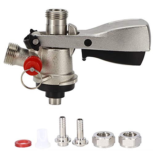 Bierfass Kupplung, G5/8 S Typ Sankey Keg Kupplung Edelstahl Sankey Kegerator S System Fass Kupplung Bierfass Zapfhahn Verteiler für Bierbrauwerkzeug von Hapivida