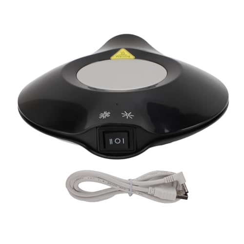 Cup Wärmer, 5V -9V 2A Elektrische Tasse Wärmer Kühler Coaster Dual -Verwendung mit automatischem Sast -Off -Accessoires für Kakao -Kaffeelmilch -Tee -Kerzen -Wachs von Hapivida