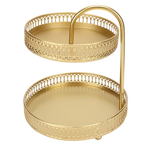 Dekorative Goldene Kuchenständer, 2 Tier Obstschalen Stand Metall Cupcake Tower Dessert Stand Obstplatte Kuchen Servingschale für Hochzeits Geburtstagsfeier Dekorative Goldene Kuchenständer, 2 Tier Obstschalen Stand Metall Cupcake Tower Dessert Stand Obstplatte Kuchen Servingschale für Hochzeits Geburtstagsfeier von Hapivida