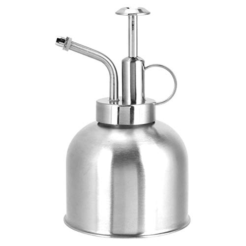 Retro Messing Gießkanne Vintage Kupfer Metall Gartenblumen Pflanzenbau Edelstahl Gießkanne Blumen Sprühflasche Handwerk Gartentopf Werkzeug Sprühflasche Pflanzen (Silber) von Hapivida