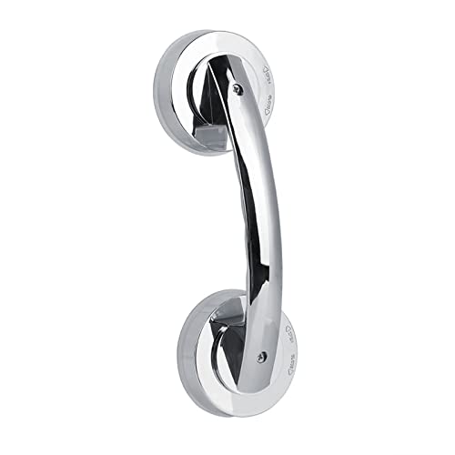Haltegriff mit Saugnapf 196 × 65 × 45 mm Tragbarer Duschgriff Haltegriff Rutschfester Handlauf Sicherheitshandgriff für Badewannen und Duschen, Schiebetüren, Badezimmer, Glastür (1 Stück) von Hapivida