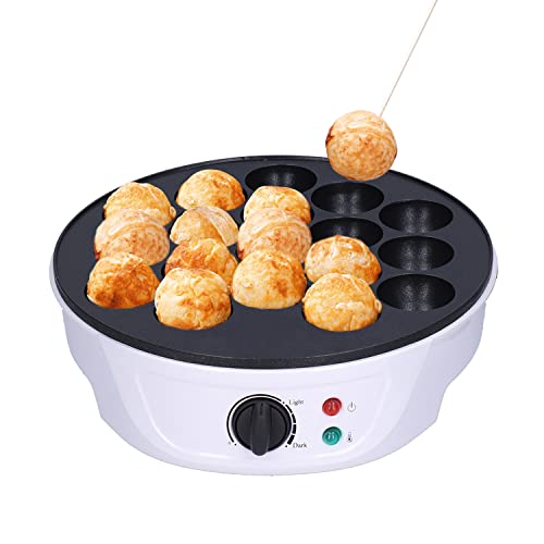 18-Loch Takoyaki Maker Tragbare Octopus Ball Mini Elektrische Backform Pfannkuchenmaschine Maschine Heimbedarf zum Frühstück 220-240V(EU Plug) von Hapivida