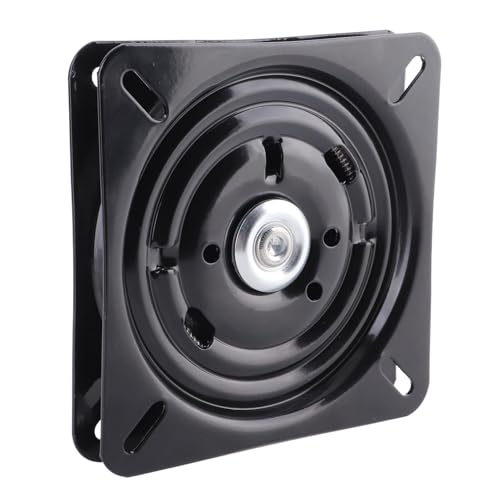 Hapivida Barhocker Sitz Drehteller Drehplatte 7 Zoll Stuhl Drehbeschlag Drehteller 180 Grad Quadrat Drehteller Lagerplatte Automatisch Rebound Druckkugellager für Barhocker, Bar, Bootsitz von Hapivida