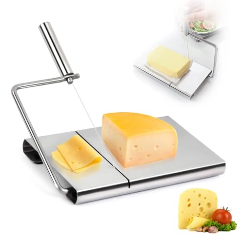 Draht Käseschneider, Edelstahl Käsehobel mit Draht Küchenschneide Schneide Backwerkzeug Messer für die Küche von Hapivida