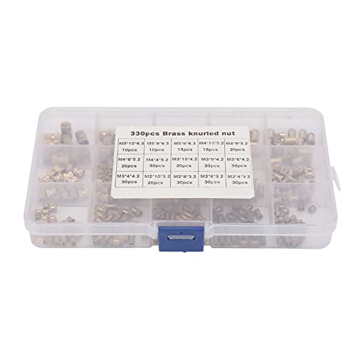 Hapivida Gewindeeinsätze Messing Set, M2 M3 M4 M5 Einsatznüsse aus Messing für Elektrogeräte Montage und Reparatur Hapivida Gewindeeinsätze Messing Set, M2 M3 M4 M5 Einsatznüsse aus Messing für Elektrogeräte Montage und Reparatur von Hapivida