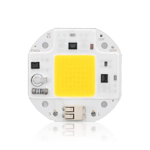 Hapivida COB Integrierter LED Chip, 50W Warmweiß Energieeinsparung Lampe Chip, Hochleistungs Lichtquelle für den Außenbereich Bühnenlicht, Flutlichtstrahler, Straßenlaternen, Landschaftsbeleuchtung von Hapivida