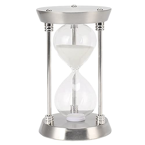 Hapivida Metall Sanduhr Timer, Dekorative Vintage Sanduhr für Wohnzimmer, Zuhause, Schreibtisch, Bürodekoration(15 Minute-Silber) von Hapivida