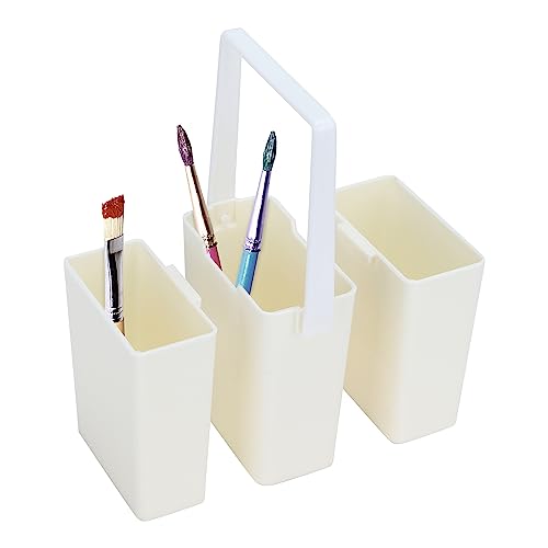 Hapivida Pinsel Wassereimer, Tragbarer 3 in 1 Abnehmbarer Pinselwascher Aquarell Kunststift Behälter Multifunktionaler Pinsel Reinigungseimer with Griff von Hapivida
