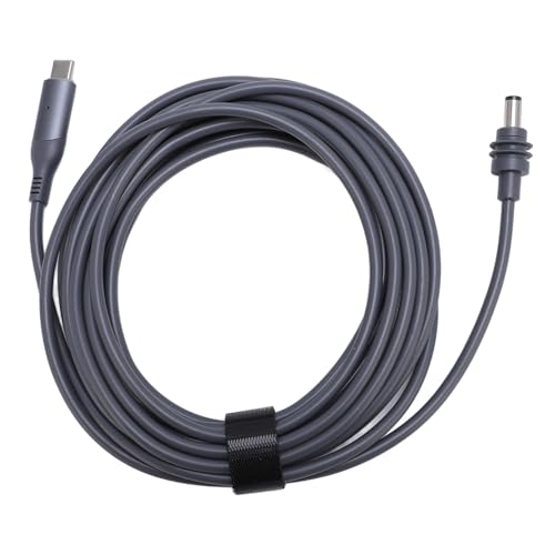 Hapivida Satelliten USB C bis DC-Stromkabel, 2 m / 6,5 Fuß PD100W Eingangstyp-C zu DC-Buchladungskabel mit rotblauem LED-Indikatorlicht (2m/6,5 Fuß) von Hapivida