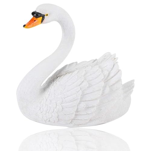 Schwan Figur Dekor 19 cm Kunstharz Simulation Weiße Schwanenstatuen Lebensechte Schwimmende Schwanenfigur Ornament für Landschaftsgarten Gartendekoration Schwan Figur Dekor 19 cm Kunstharz Simulation Weiße Schwanenstatuen Lebensechte Schwimmende Schwanenfigur Ornament für Landschaftsgarten Gartendekoration von Hapivida