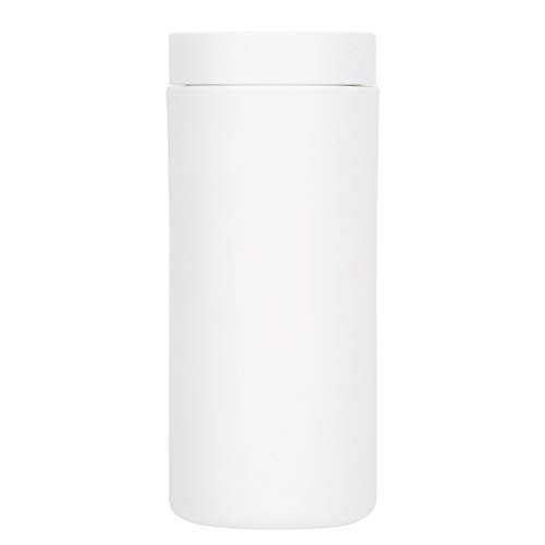 Hapivida Spülmittelspender, 240ml Nachfüllbarer Spülmittelspender Silikon Geteilte Flasche Easy Squeeze Seifenspender für Küche, Badezimmer, Gästezimmer(Weiß) von Hapivida