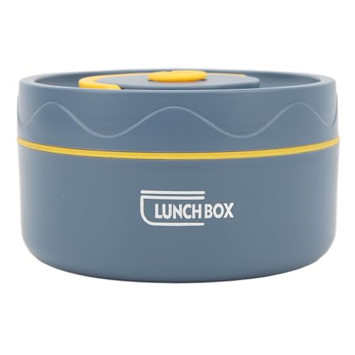 Hapivida Thermobehälter für Essen 420ml Edelstahl Thermo Lunchbox Rund Thermoschüssel mit Deckel, Warmhaltebehälter Edelstahl Doppelschichtiger Suppenbehälter (Mikrowellengeeignet – Meeresblau) von Hapivida
