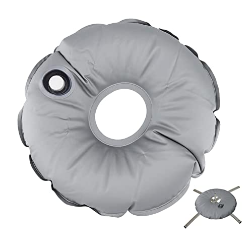 Hapivida Wasser Gewichtssack 45cm Runder Schlauchgewicht für Fahnenstangen und Beachflags, Tragbare Runder Flaggen Gewichtstasche Faltbare Schirmständer Gewichtstasche mit Wasserfüllung (1 Stück) von Hapivida
