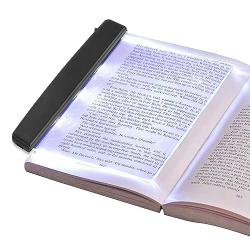 LED Flachbuchleuchte, tragbare Flachplatten Buchleselampe LED Leselampe Augenschutzplatte Buchlicht Schreibtischlampen für Schlafzimmer zu Hause von Hapivida