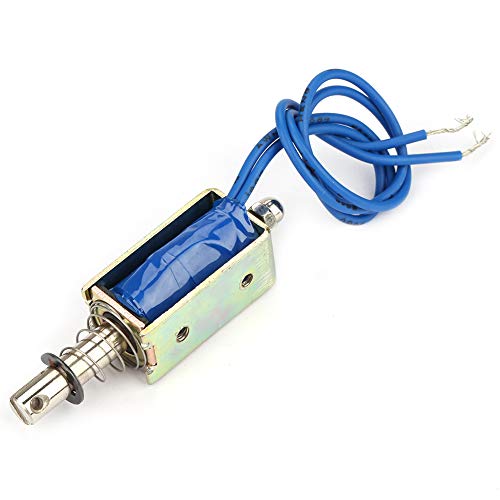 Solenoid Elektromagnet Pull Push Typ JF-0530B DC 6/12/24V 300mA 5N Push Pull Gleichstrom Elektromagnet Automation Control Linear Solenoid(12V) von Hapivida