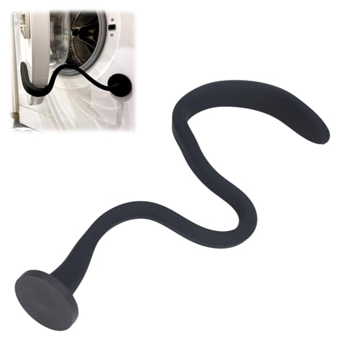 Frontlader Waschmaschinen Türstütze, Silikon Flexibler Magnetischer Waschmaschinentür Stütze Waschmaschinen Türstopper Türhalter für Frontlader Waschmaschine, Waschmaschinentür Offen Halten (Schwarz) von Hapivida