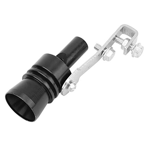 Universal Car Turbo Sound Whistle, Aluminiumlegierung Endrohr Noise Sound Enhancer Turbo Sound Tail Throat Auspuffrohr Auspuffendrohr Blow Off Valve Whistle Car Modified Part TC-XL(Schwarz) von Hapivida