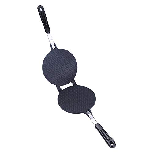 Hapivida Waffeleisen Pfannenform Sandwicheisen Waffle Pie Iron Antihaft Egg Roll Maker Pressplatte Kochen Backwerkzeug Haushaltsgerät für die Zubereitung von Eiswaffeln und Waffelröllchen von Hapivida