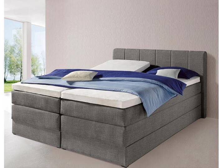 hapo Boxspringbett, mit Bettkasten, grau, 7-Zonen-Kaltschaummatratze, anthrazit von Hapo