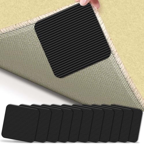 Teppich Antirutschunterlage, Waschbare Antirutsch Pads für Sicheren Halt Wiederverwendbar, Rückstandsfrei, Teppichstopper Antirutschmatte für Hartholzböden 10cmx10cm,12 Stück Teppich Antirutschunterlage, Waschbare Antirutsch Pads für Sicheren Halt Wiederverwendbar, Rückstandsfrei, Teppichstopper Antirutschmatte für Hartholzböden 10cmx10cm,12 Stück von Happara