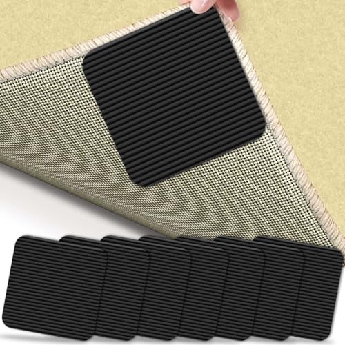 Teppich Antirutschunterlage, Waschbare Antirutsch Pads für Sicheren Halt Wiederverwendbar, Rückstandsfrei, Teppichstopper Antirutschmatte für Hartholzböden 10cmx10cm 8 Stück Teppich Antirutschunterlage, Waschbare Antirutsch Pads für Sicheren Halt Wiederverwendbar, Rückstandsfrei, Teppichstopper Antirutschmatte für Hartholzböden 10cmx10cm 8 Stück von Happara