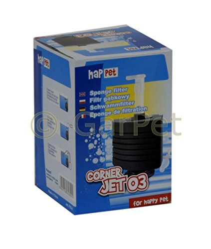 CORNER JET ECK Schwammfilter Innenfilter Biofilter Filter Filterschwamm Standfuß (Corner-Jet 03) von Happet