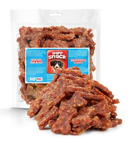 HAPPET Weiche Leckereien für Hunde - Enten- und Reiswürfel 500 g - natürliche Trainingsleckereien, fettarm, proteinhaltige Beißecke zur Unterstützung der Mundhygiene HAPPET Weiche Leckereien für Hunde - Enten- und Reiswürfel 500 g - natürliche Trainingsleckereien, fettarm, proteinhaltige Beißecke zur Unterstützung der Mundhygiene von Happet