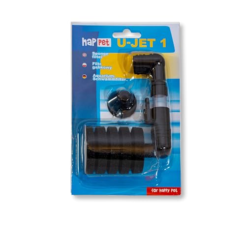 U-JET Schwammfilter Luftbetriebener Innenfilter Aquariumfilter Luftheber Filter (U-JET 1) von happet