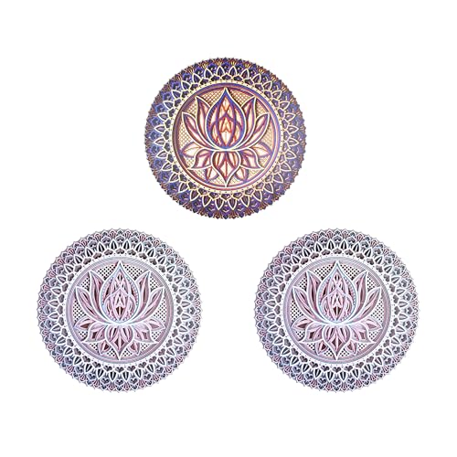 Happilax Mandala Wanddekoration - Metalldekoration - einzigartiges Design verbessert die Atmosphäre - stilvoll und einzigartig verarbeitet und verpackt - braun von Happilax