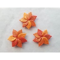Herbstblatt Kranz Magnet - Handgetöpferter Polymer Clay von HappilyHandcraftedAJ