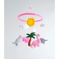 Kinderzimmer Mobile Baby Mobile Krippe Dinosaurier Aufhänger Shower Geschenk Filz von HappinessBabyToys